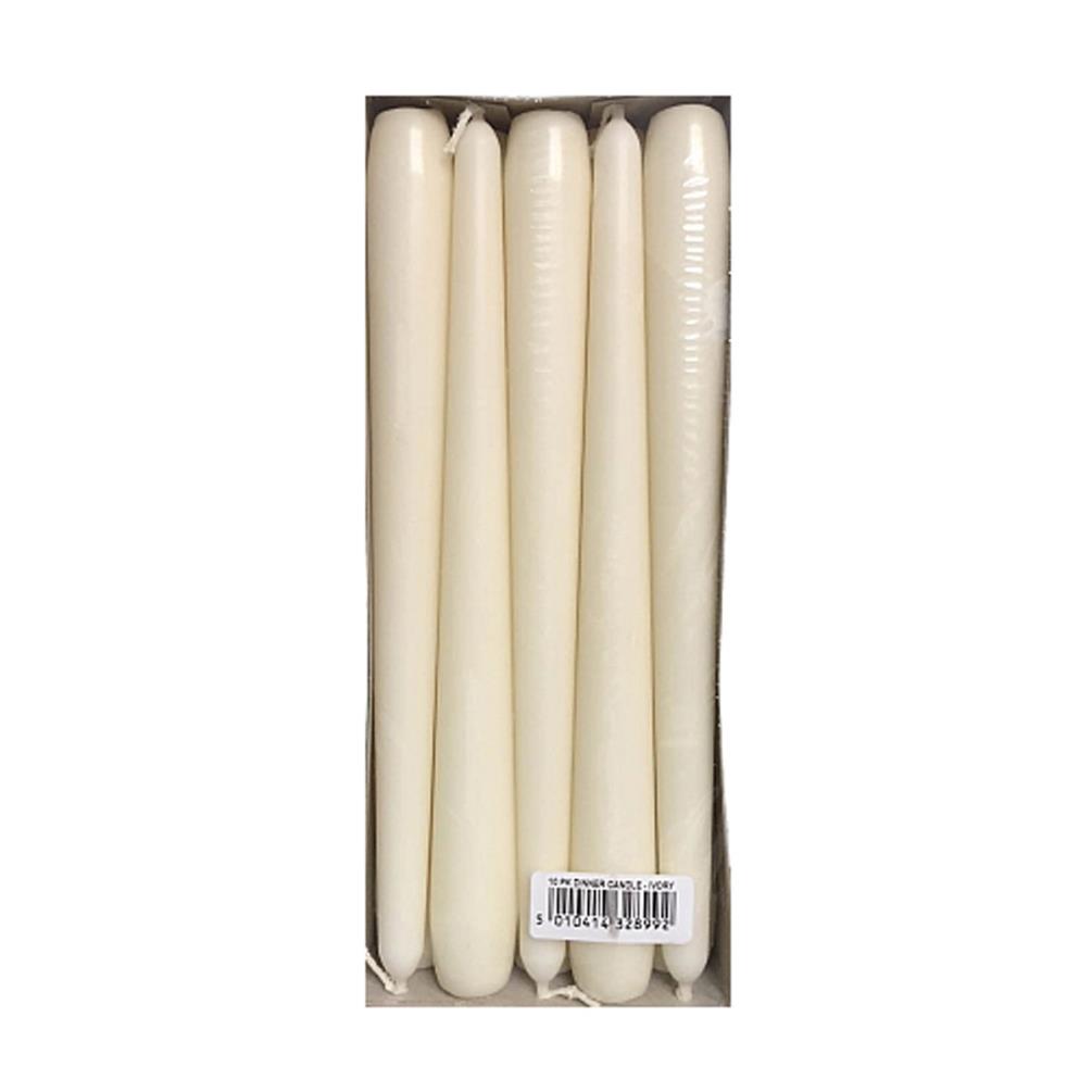 Price's Ivory Tapered Dinner Candles (Box of 10) £7.43